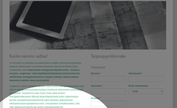 Statistiikkaelementti E-Konsultit.fi -sivustolla